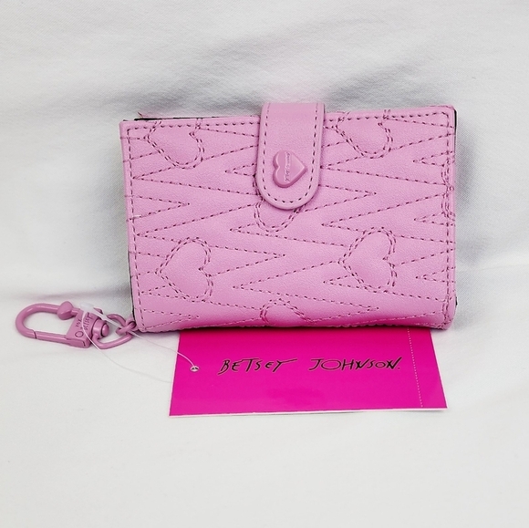 Betsey Johnson Handbags - Betsey Johnson Pink XOLEAH Card Case Wallet